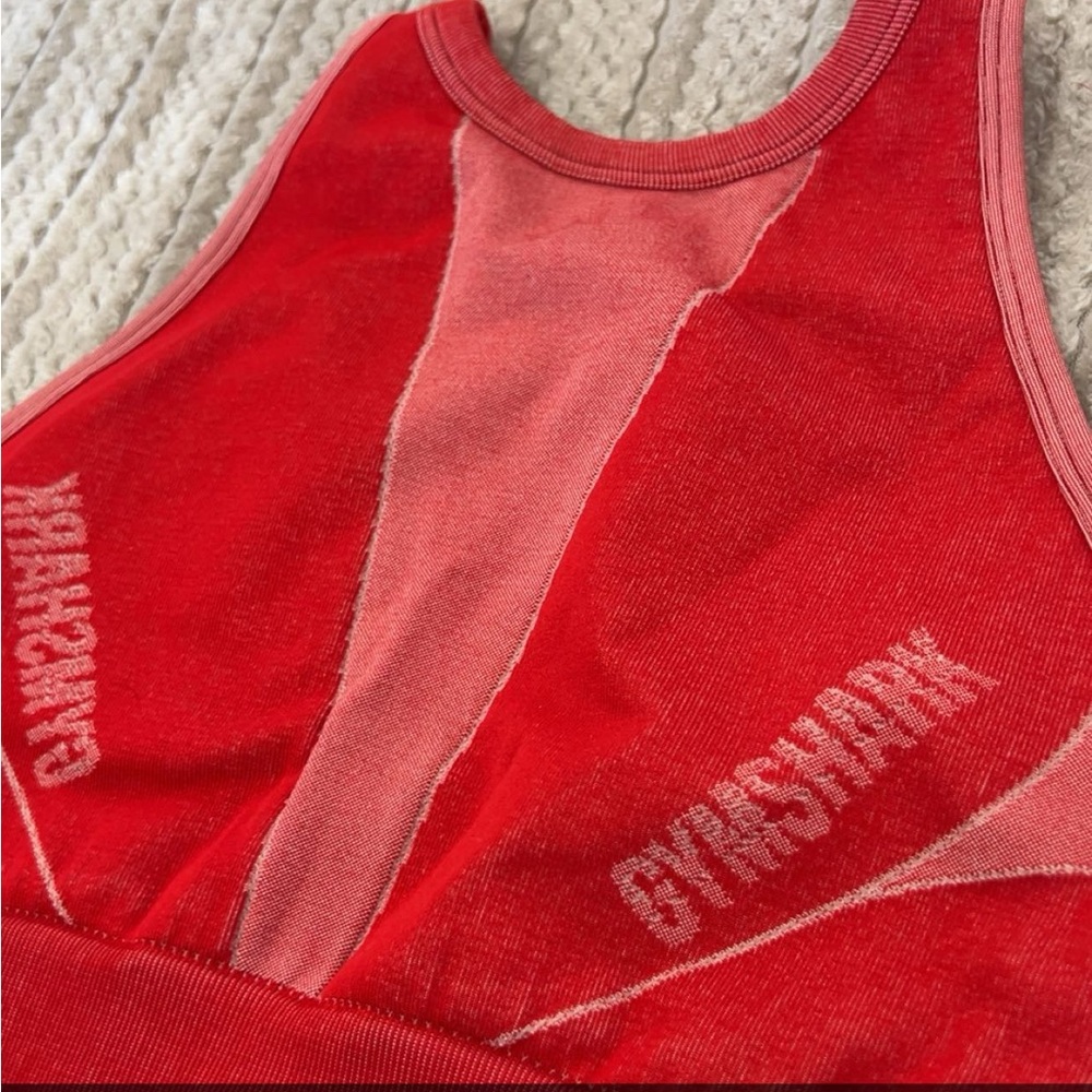 Gymshark Vibrant Red Sports Top